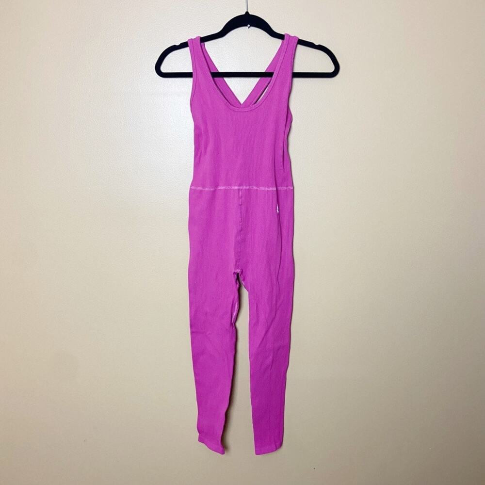 Free People Movement Jumpsuit Ribbed Cross back Strap back small